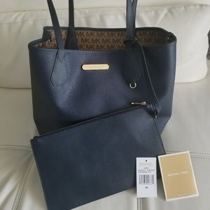 Michael Kors Reversible Tote - Navy Blue